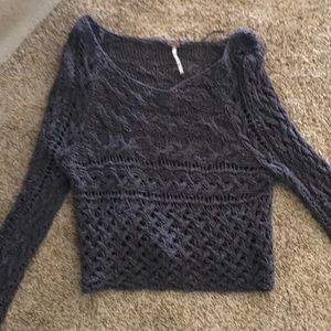 Grey free people sweater